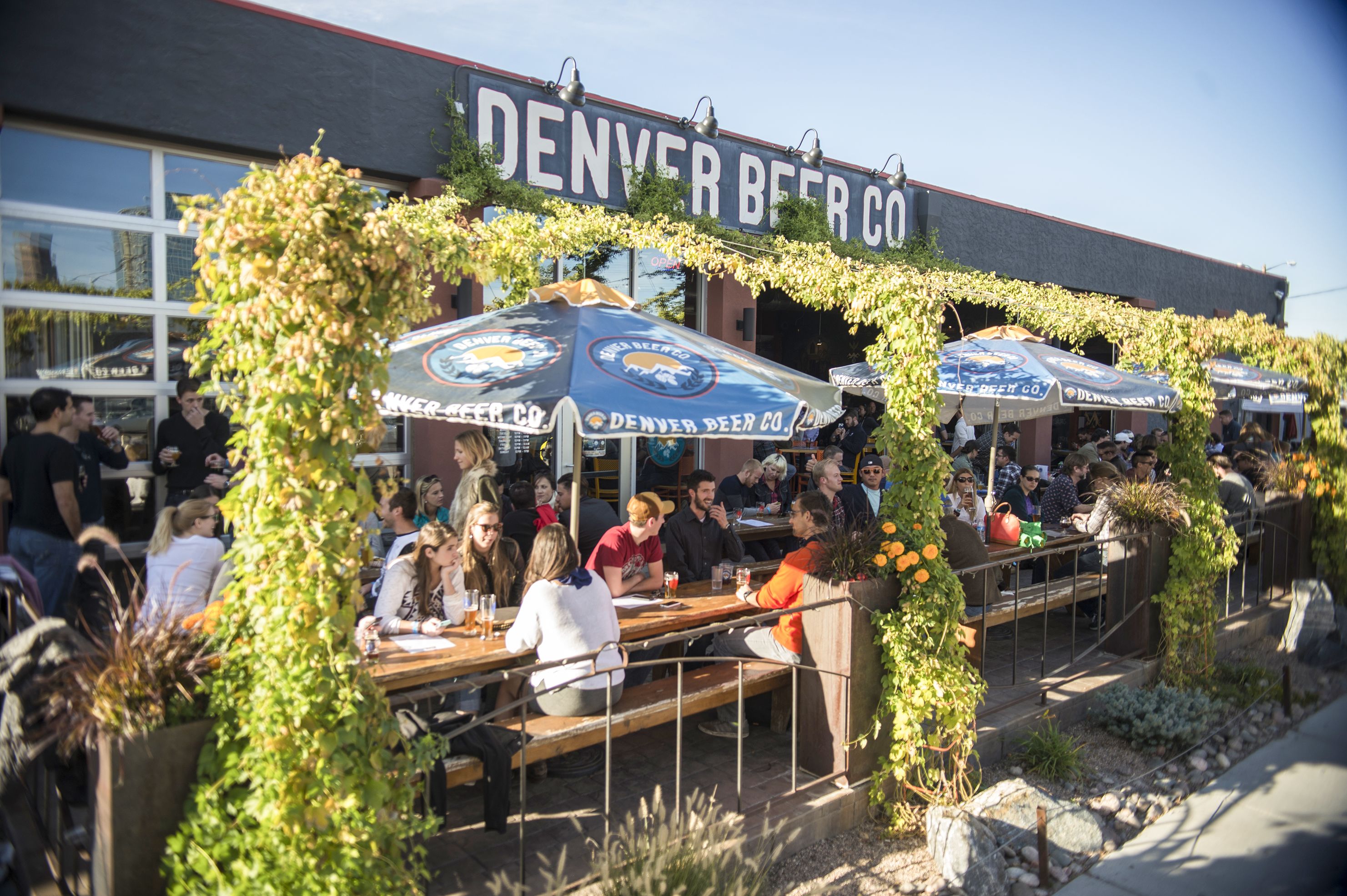 Biergarten der Denver Beer Company