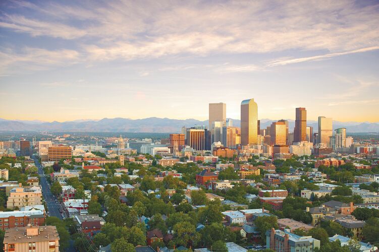 Die Skyline von Denver