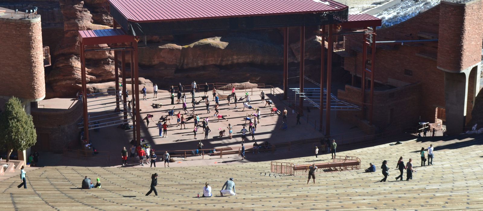 Sport im Red Rocks Amphitheater