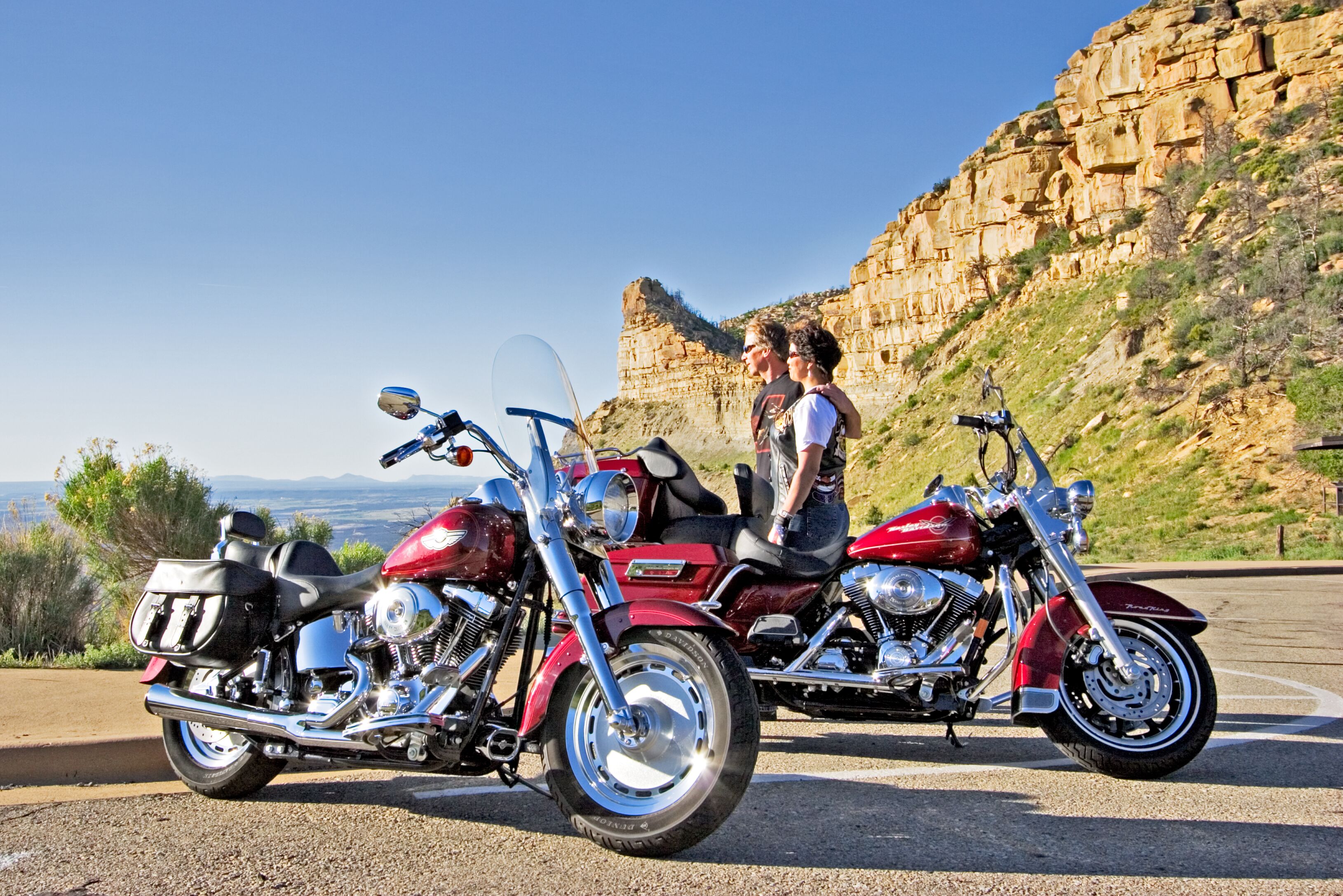 Biker am Mesa Verde National Park