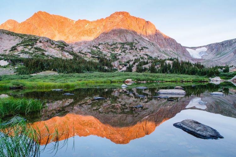 Reflektion im Rocky Mountain National Park, Colorado