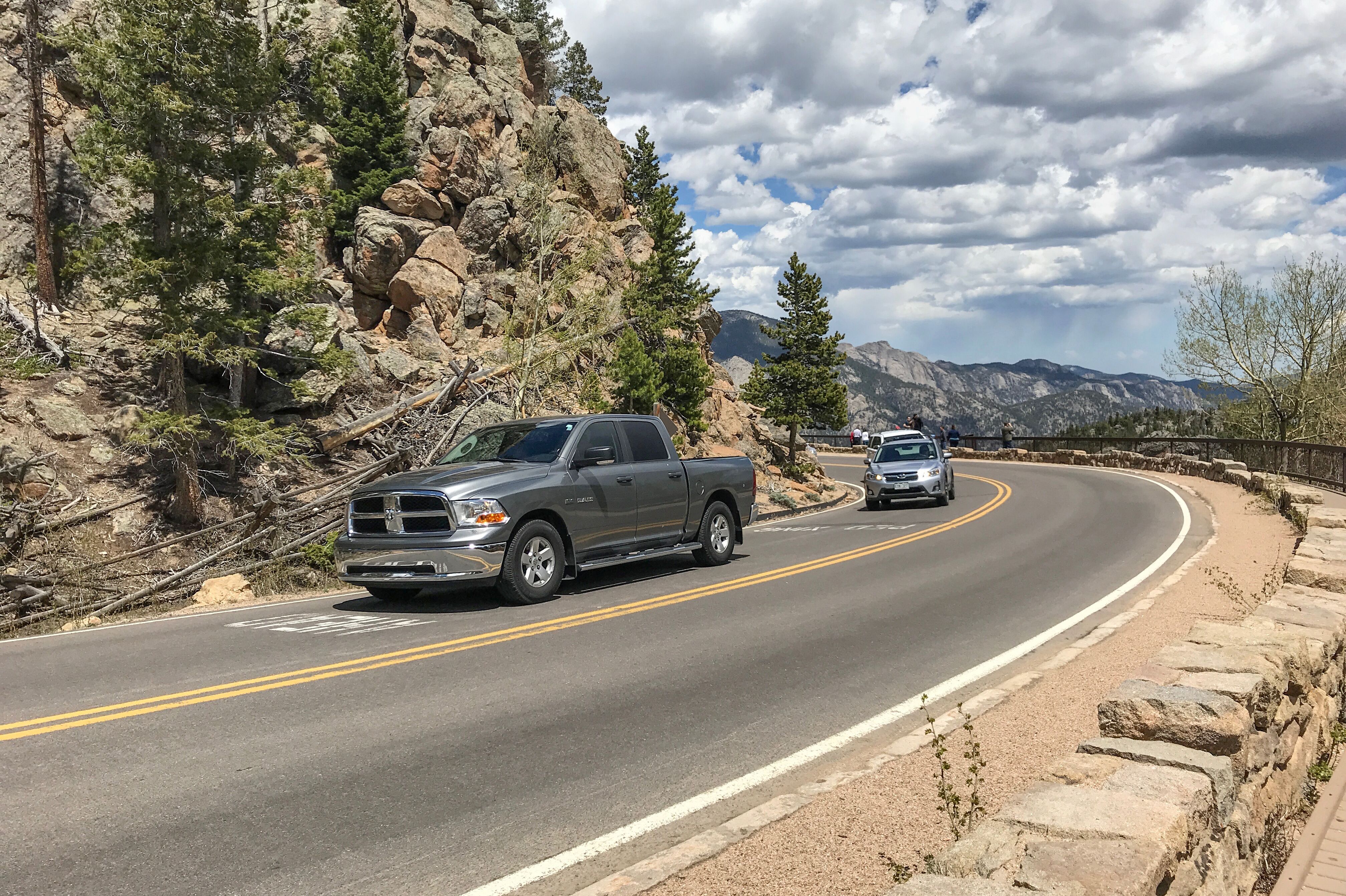 Die Trail Ridge Road im Rocky-Mountain-Nationalpark in Colorado