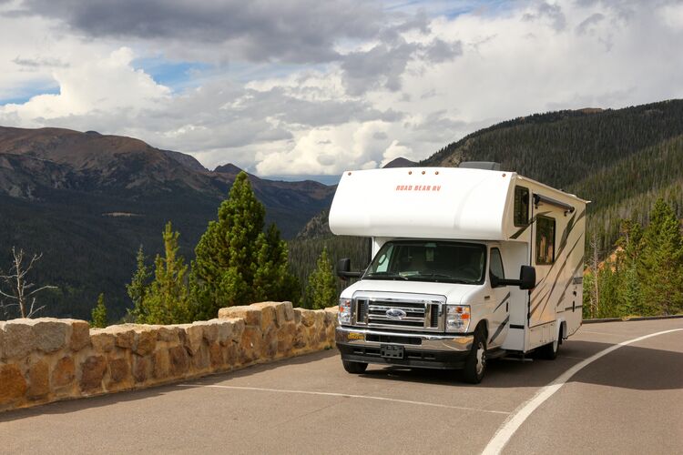 Wohnmobil im Rocky Mountain National Park