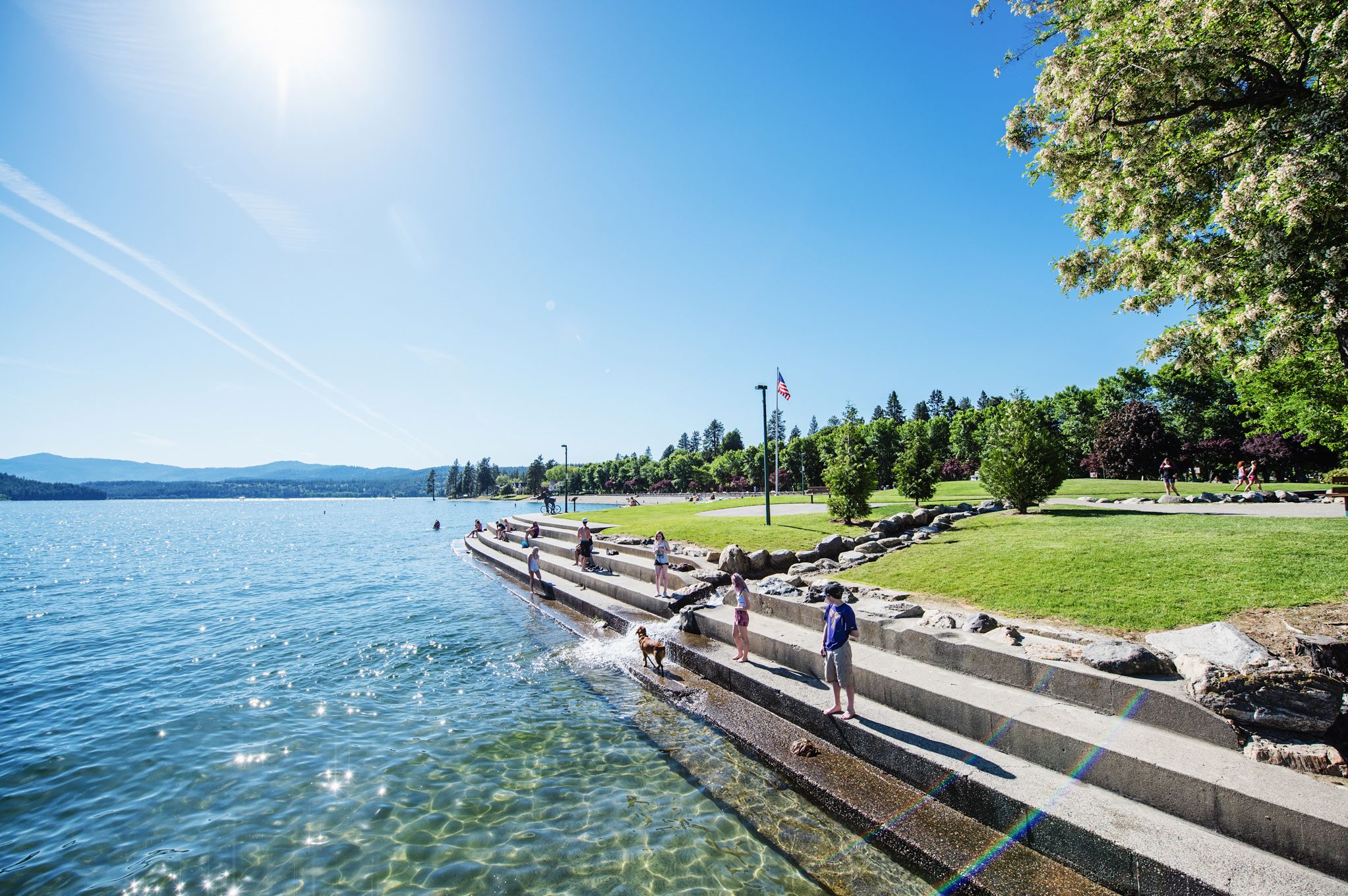 Der Coeur d'Alene City Park in Idaho