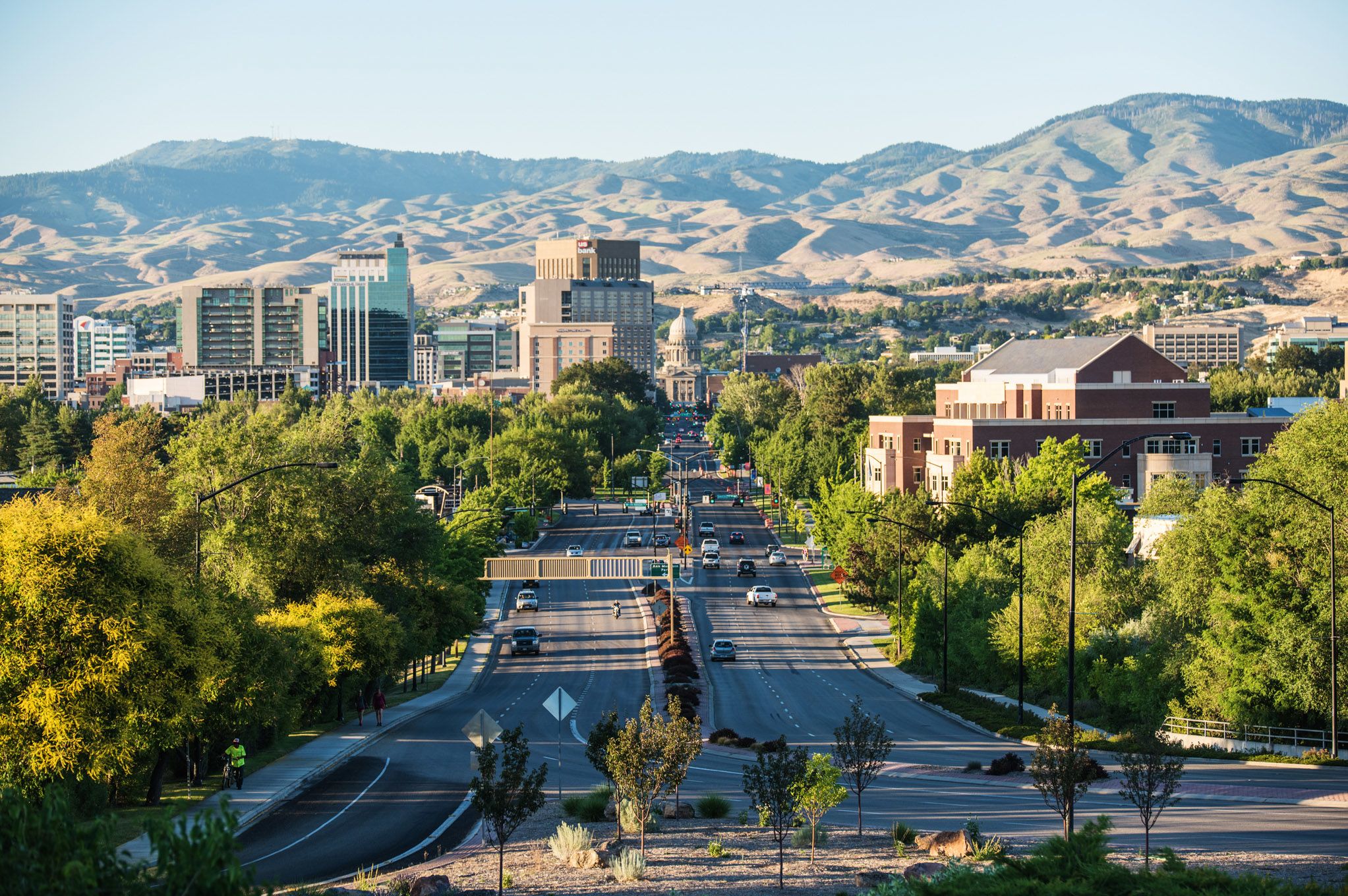 Blick auf die Hauptstadt Boise des US-Bundesstaats Idaho