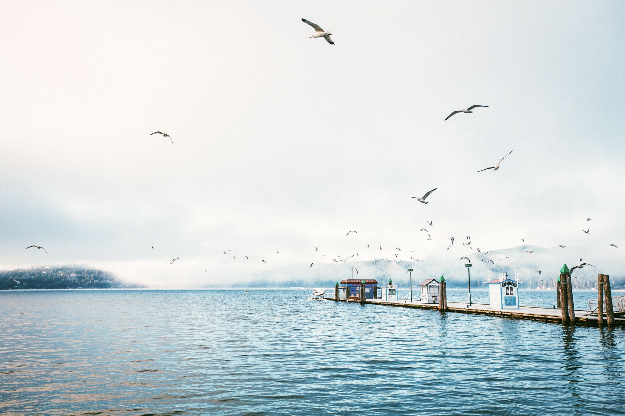 Der Coeur d Alene Lake im Norden des US-Bundesstaates Idaho