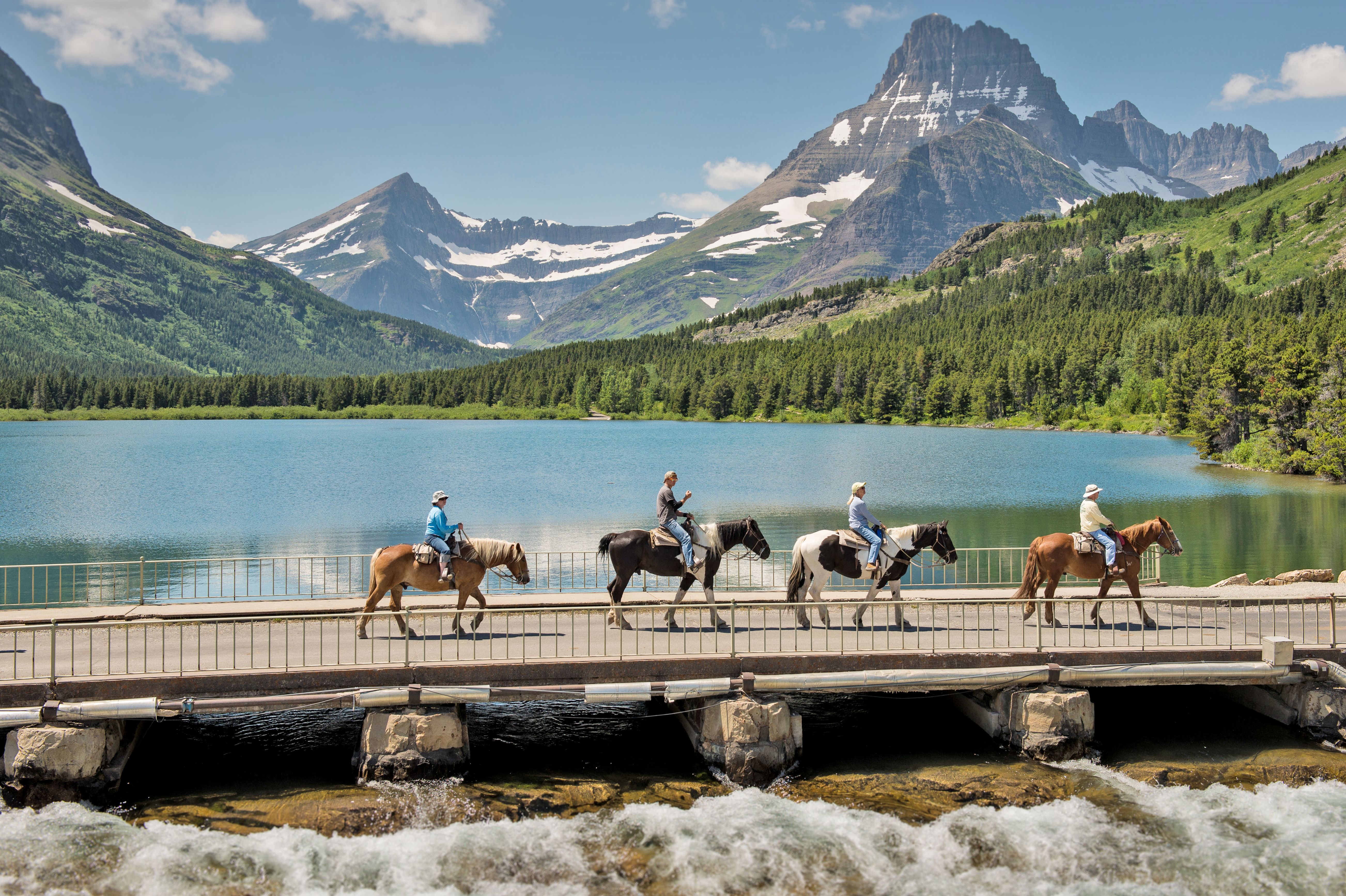 Swiftcurrent Lake, im Glacier Nationalpark, Montana