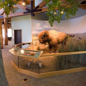 Basin Lewis & Clark Center in Missouri River in Nebraska