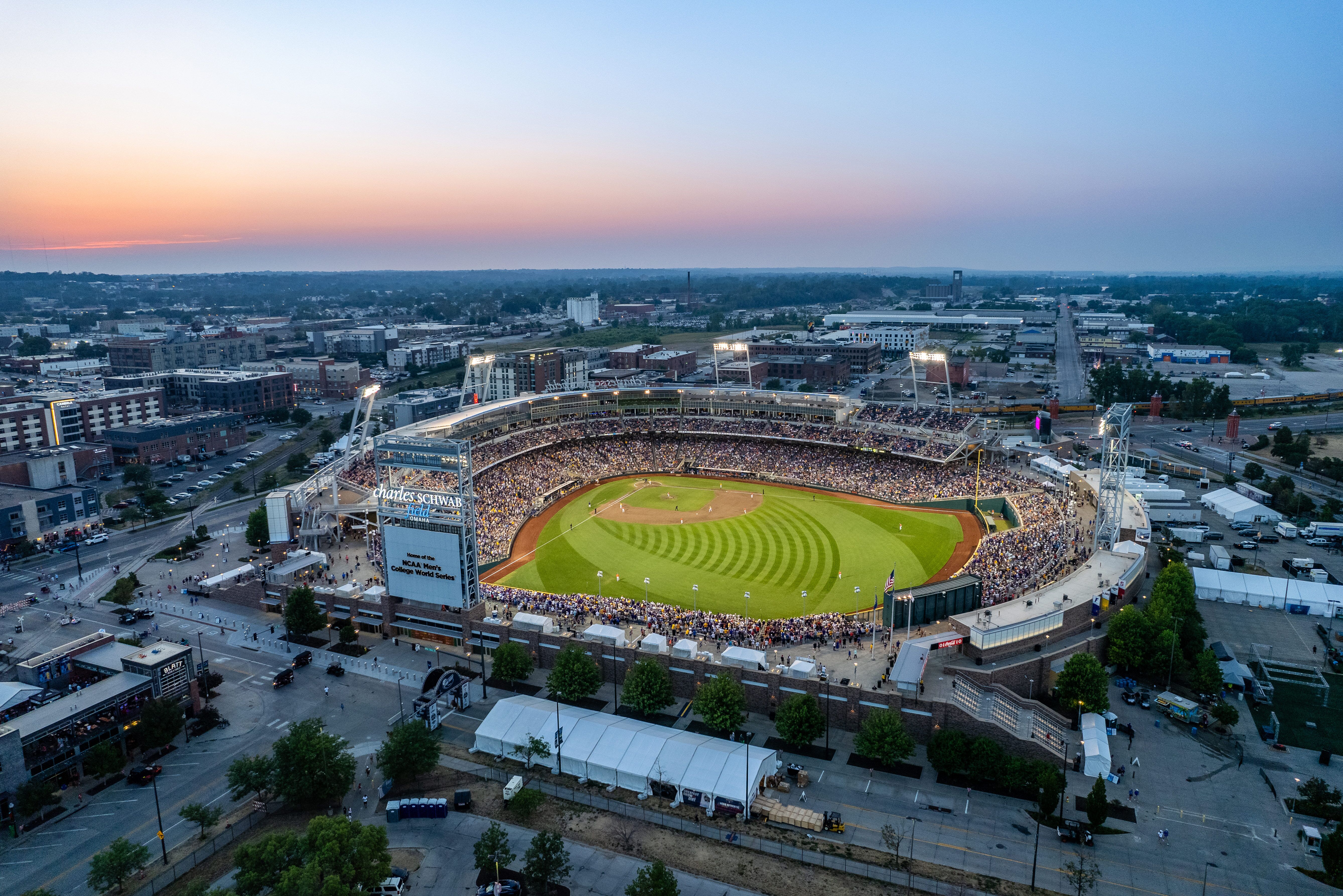 Blick aufs Charles Schwab Field Omaha