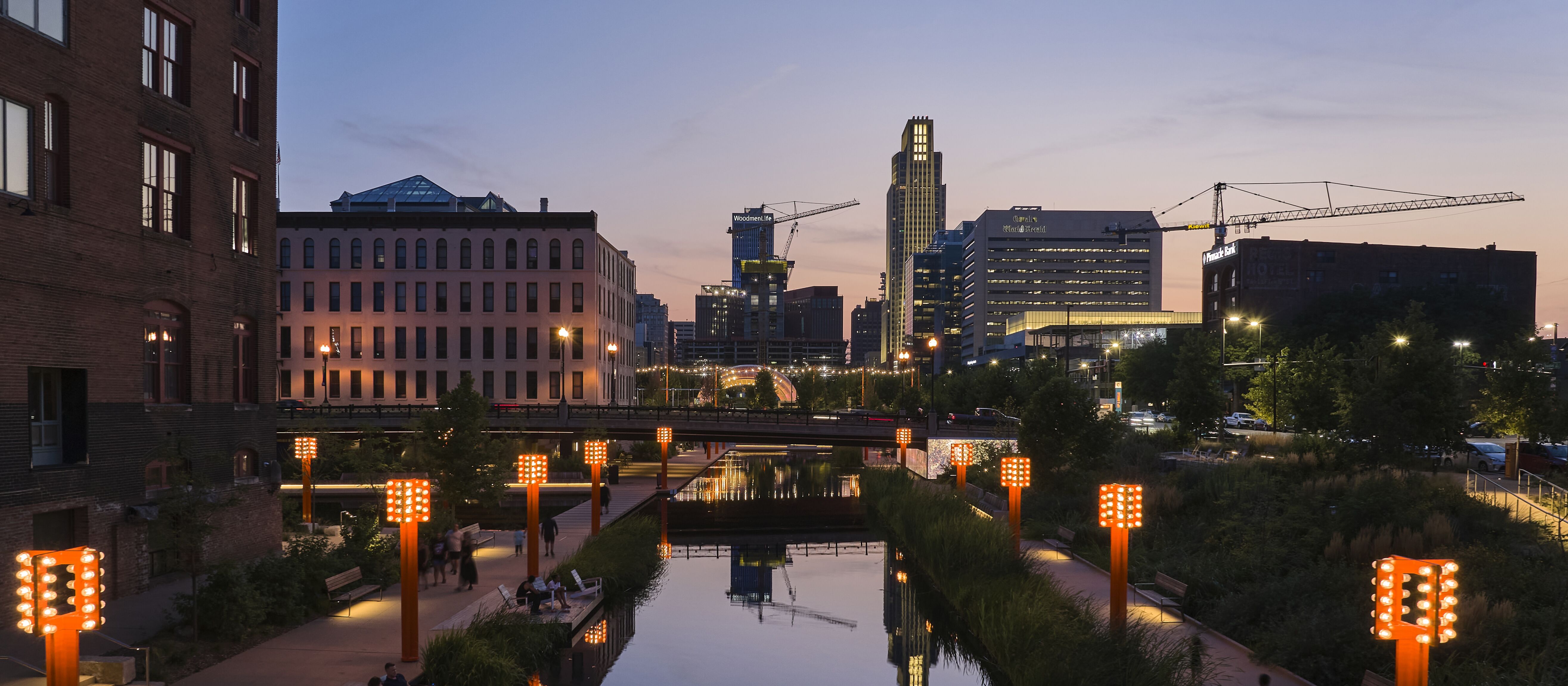 Die Gene Leahy Mall bei der RiverFront