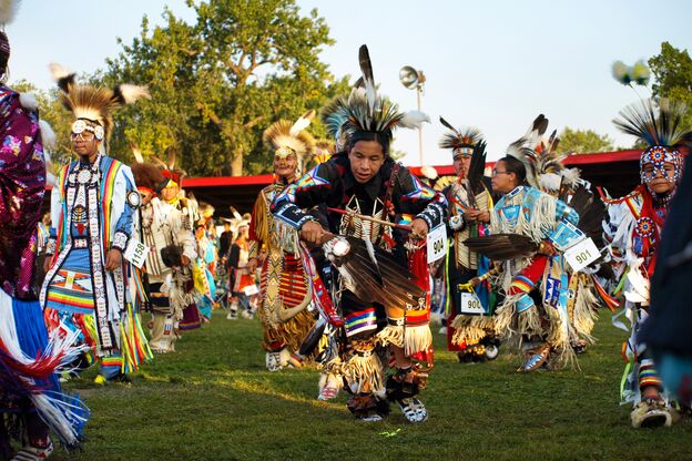 Die United Tribes beim Powwow in Bismarck, North Dakota