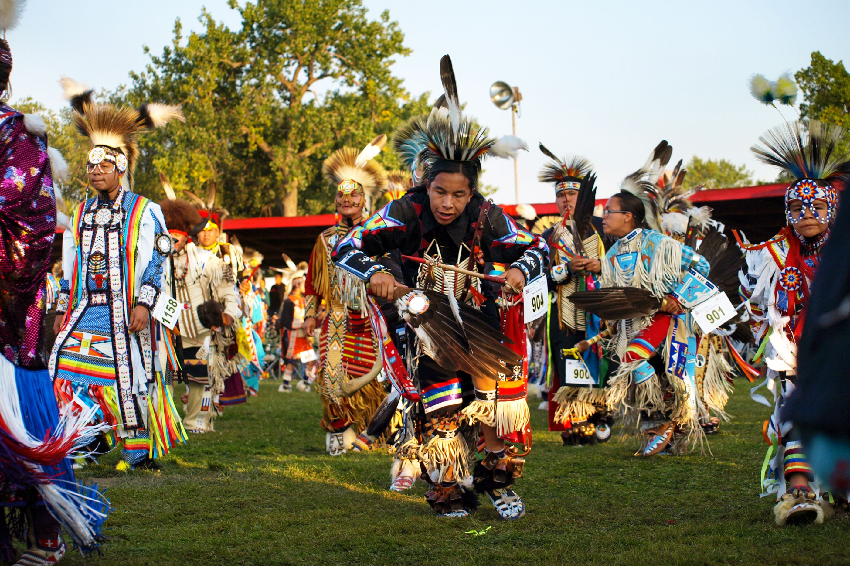 Die United Tribes beim Powwow in Bismarck, North Dakota