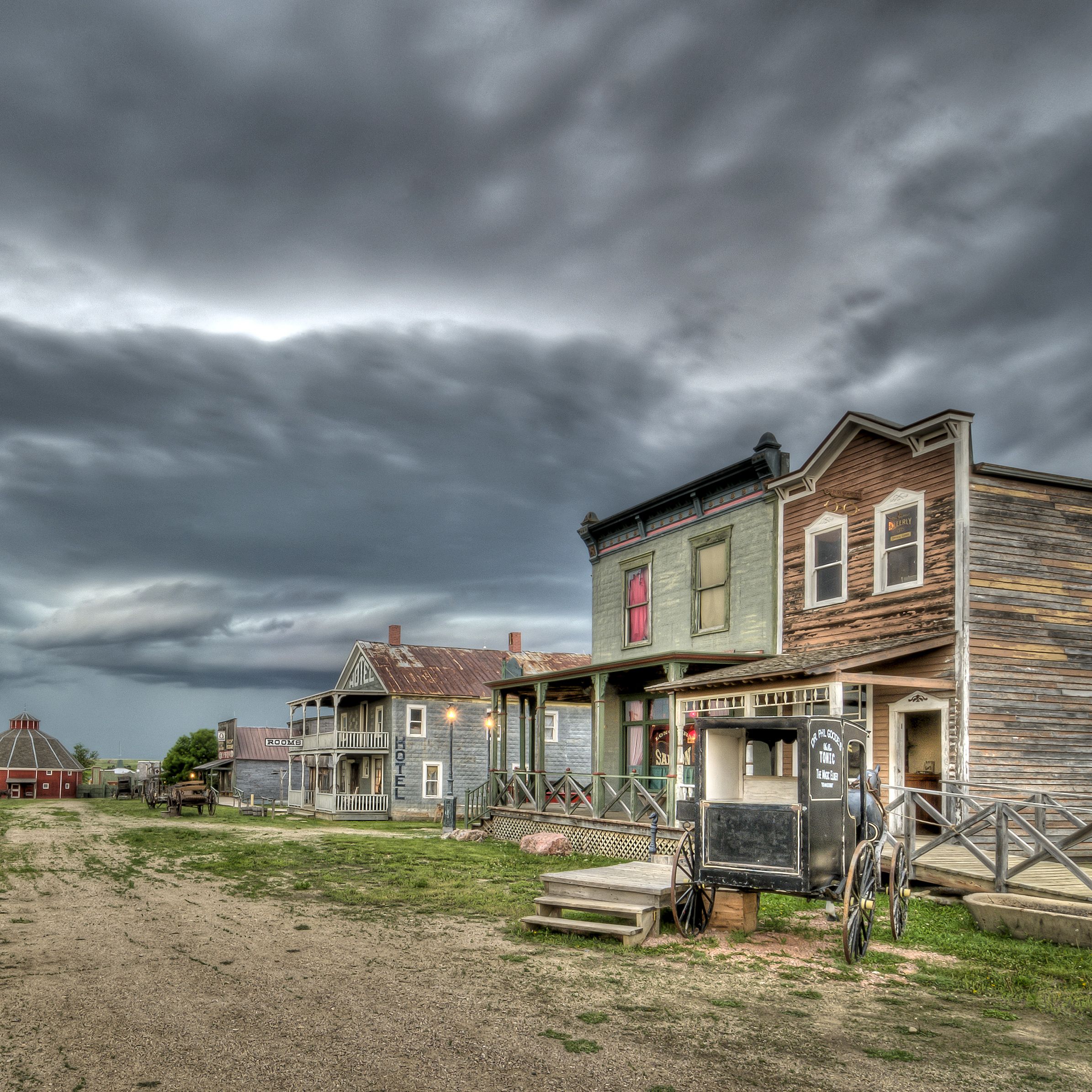 Blick in die 1880 Town in Midland, South Dakota