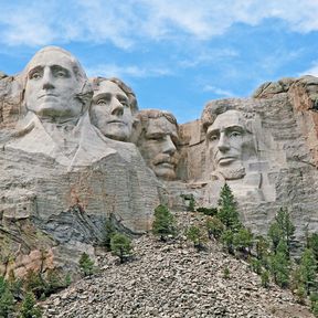 Blick auf Mount Rushmore