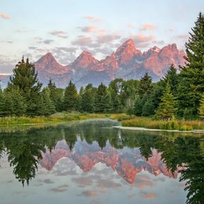 Die Grand Tenton Bergkette in Wyoming