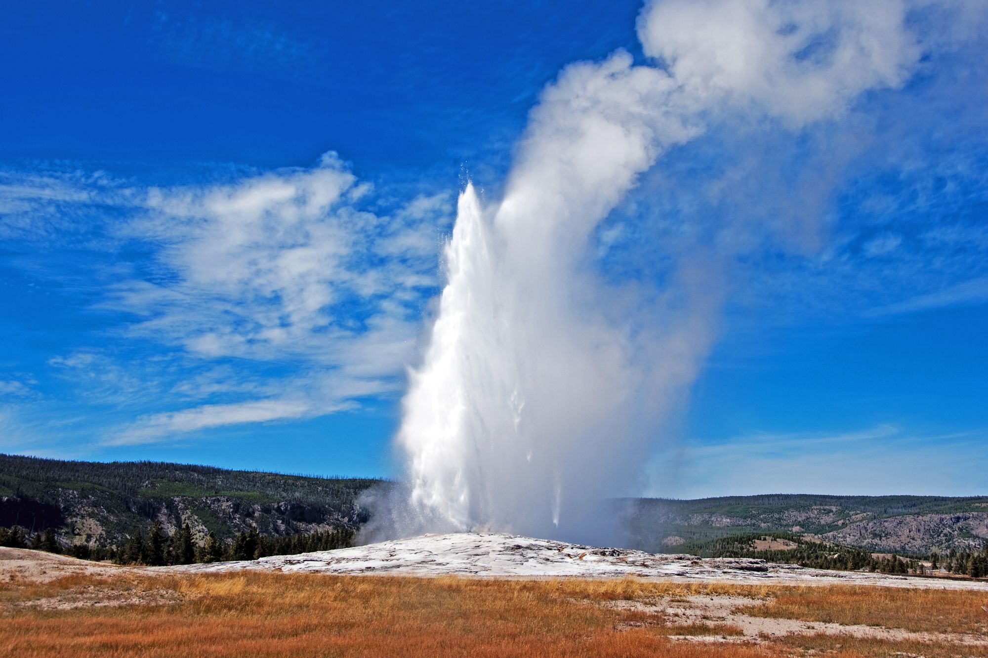 Wasserfontaene im Yellowstone Nationalpark