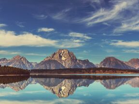 Bergpanorama im Grand Teton National Park, Wyoming