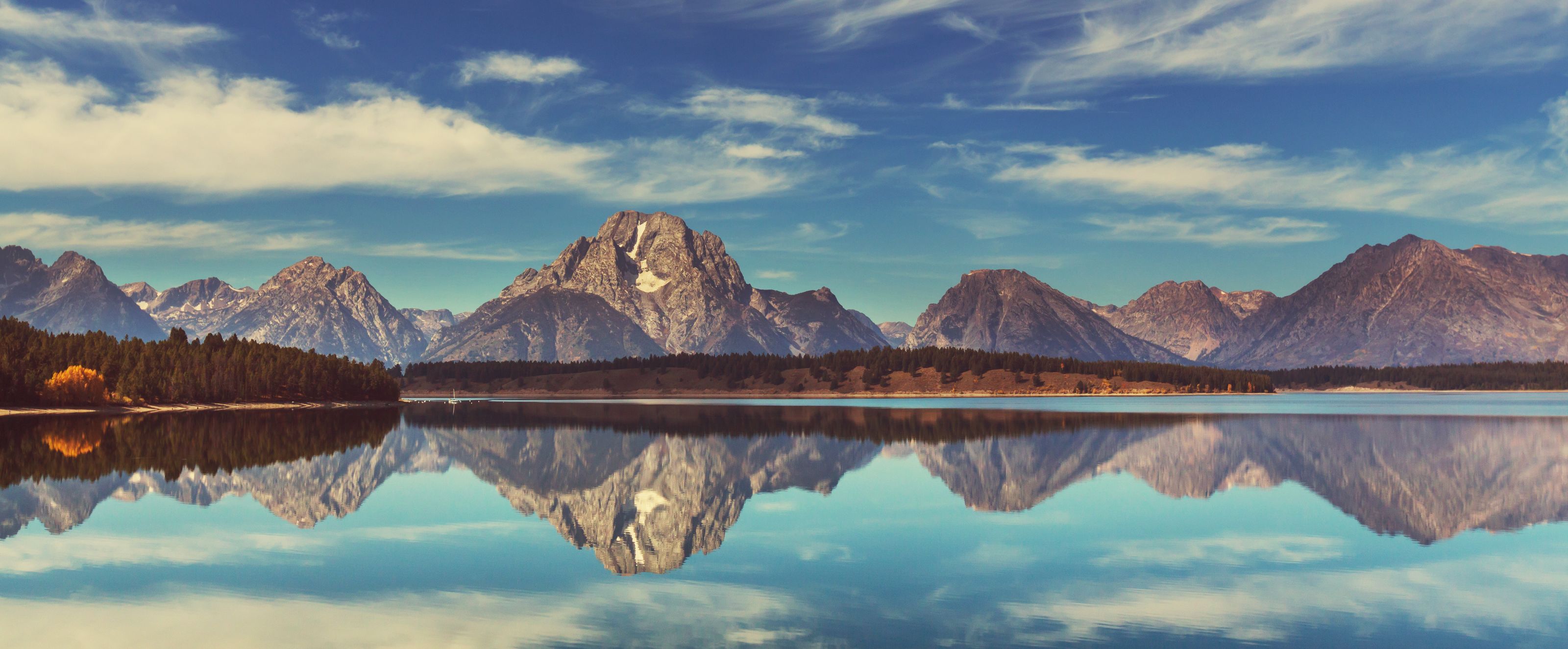 Bergpanorama im Grand Teton National Park, Wyoming
