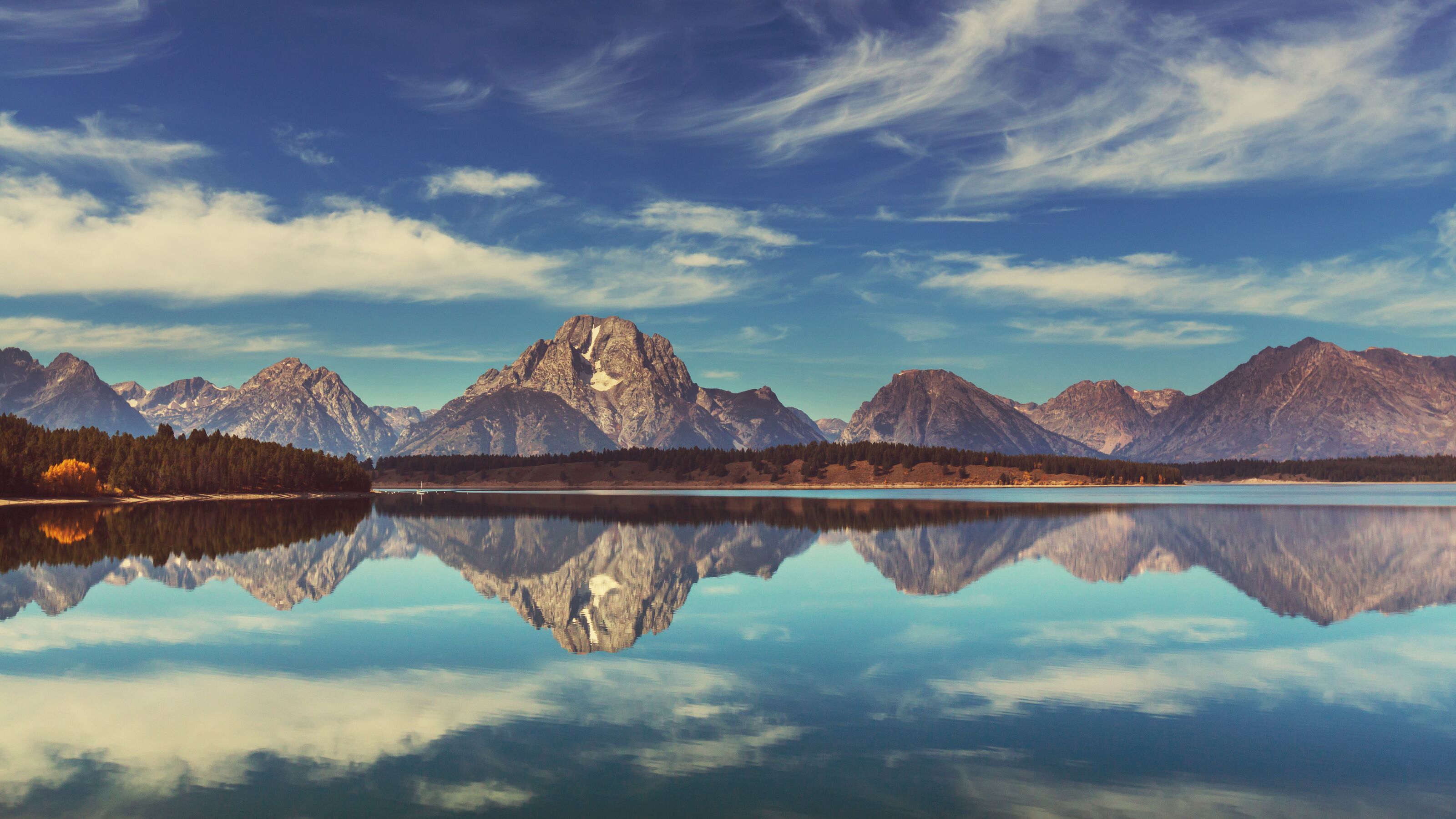 Bergpanorama im Grand Teton National Park, Wyoming Bergpanorama im Grand Teton National Park, Wyoming