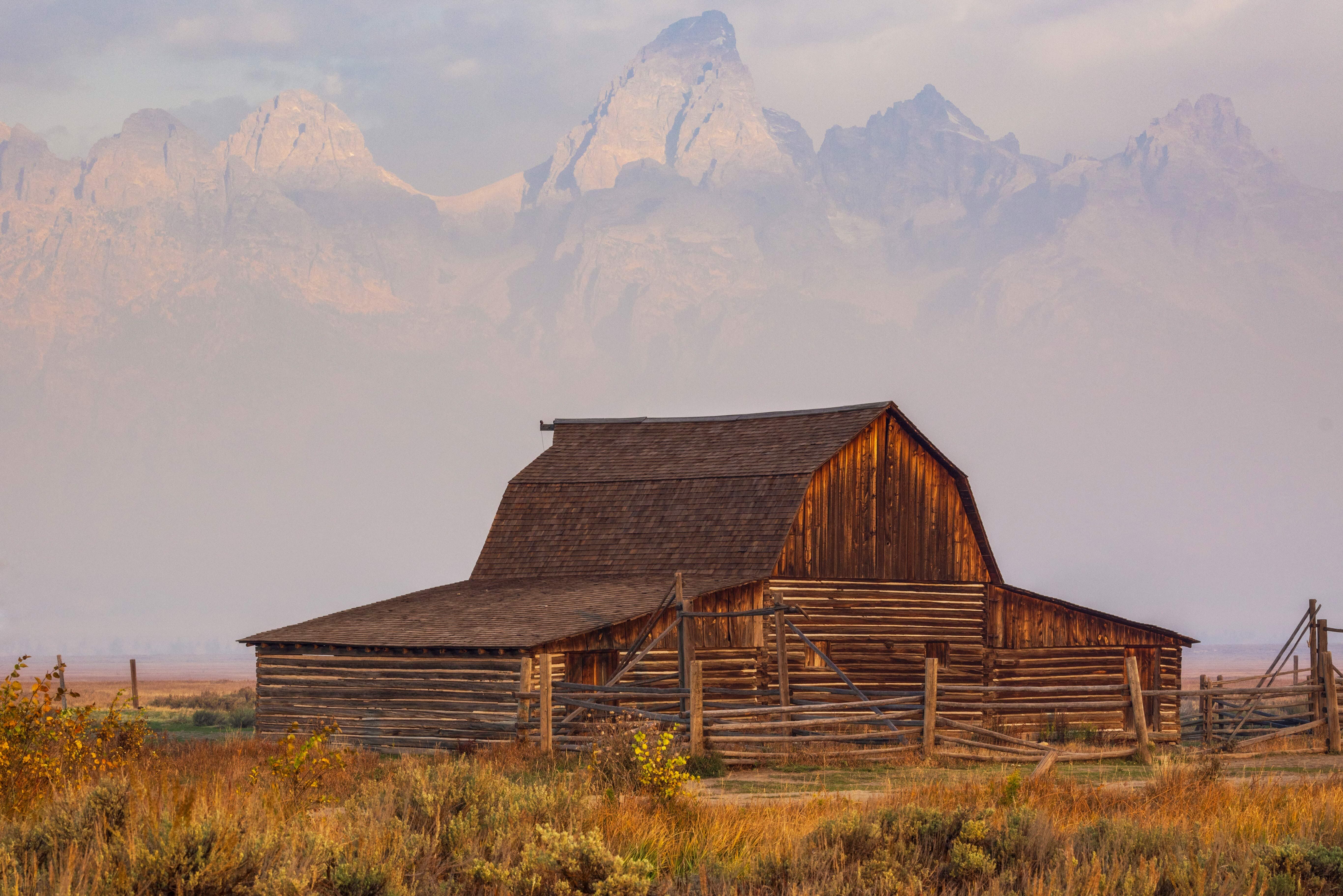 Scheune im Mormon Row Historic District