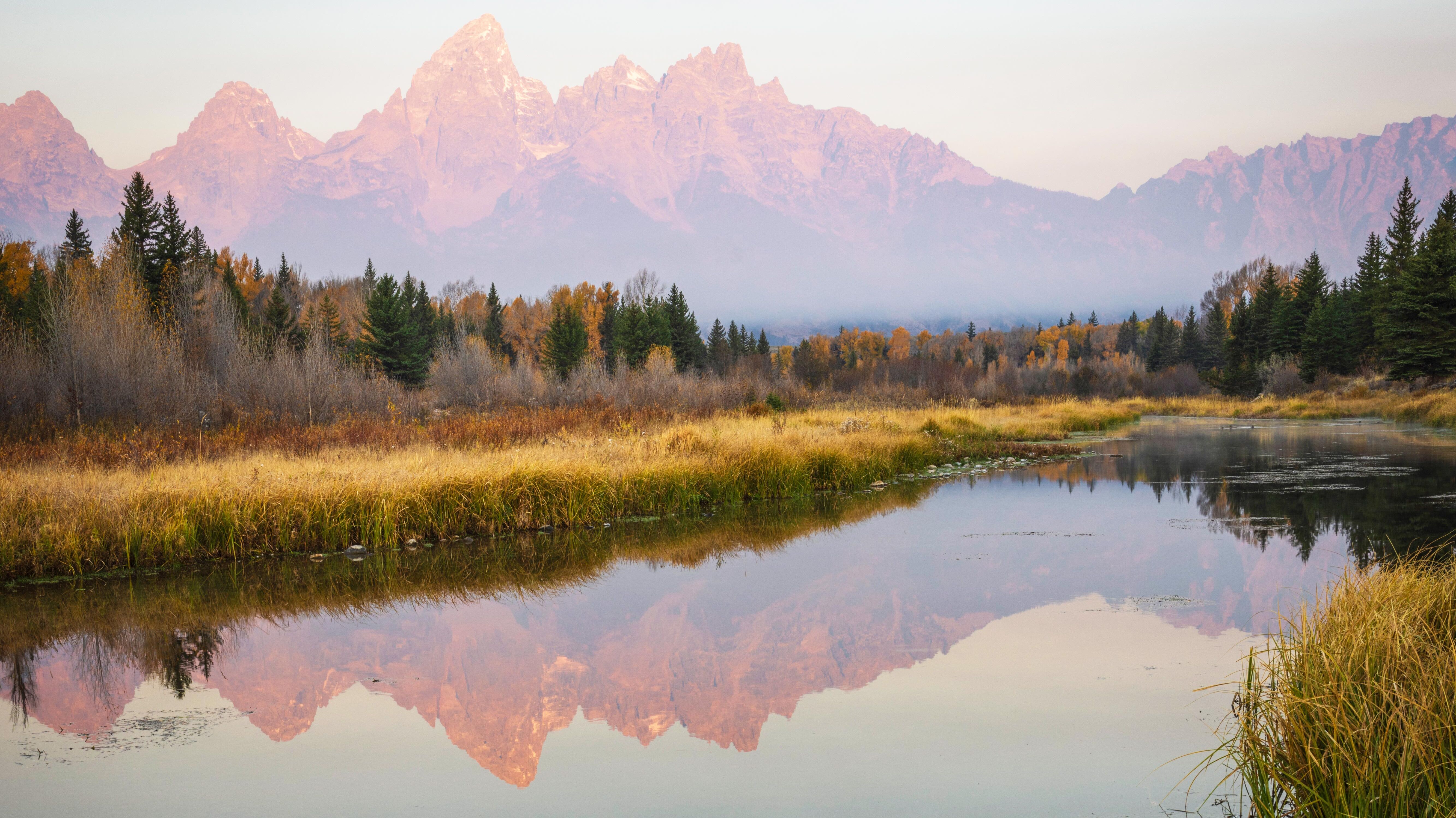 Malerische Herbstlandschaft am Schwabacher Landing Malerische Herbstlandschaft am Schwabacher Landing