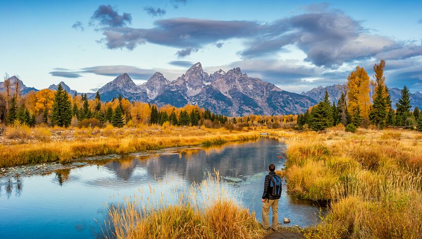 Beeindruckende Natur im Teton National Park in Wyoming Beeindruckende Natur im Teton National Park in Wyoming