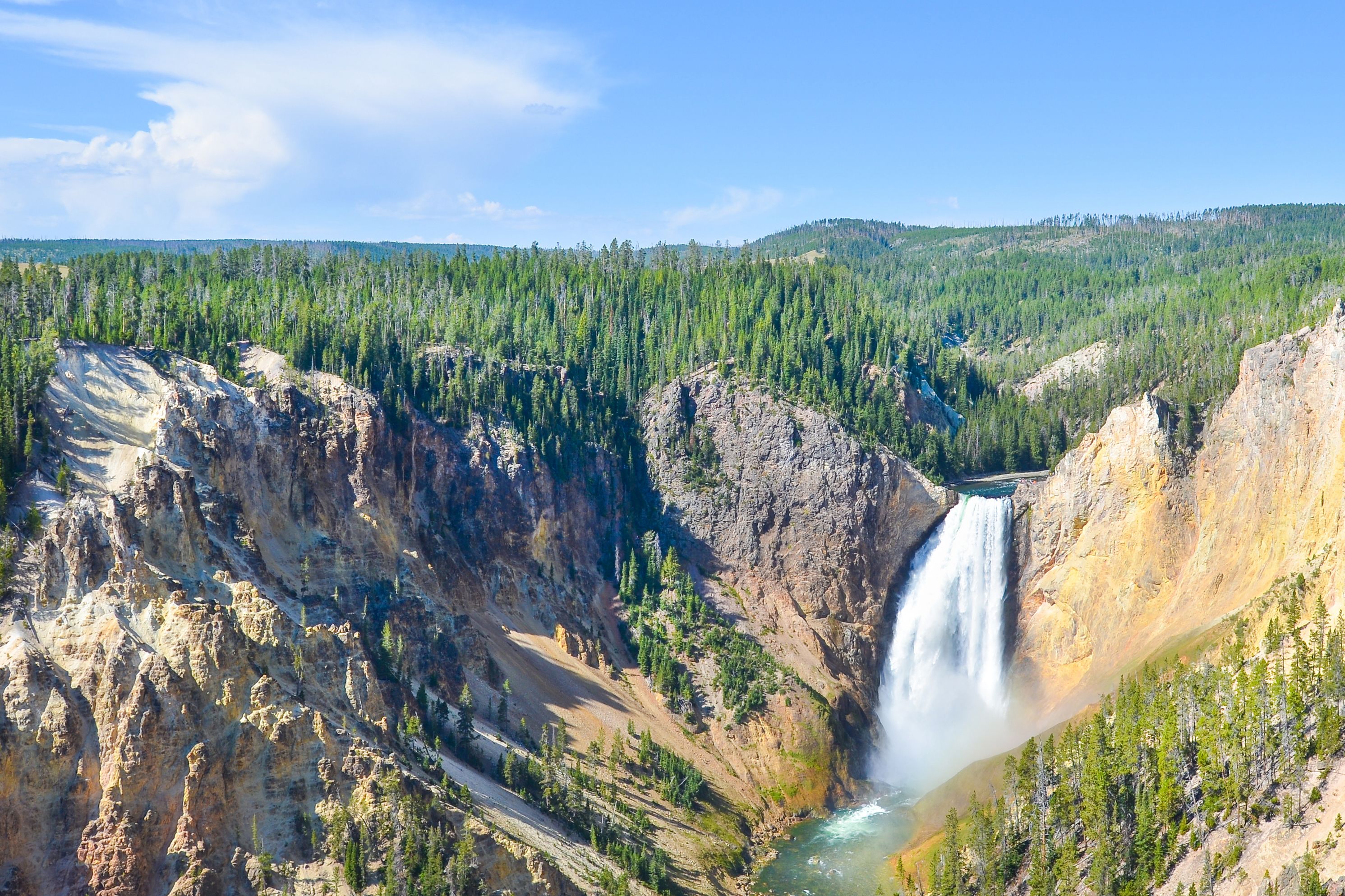 Wasserfall im Yellowstone National Park, Wyoming