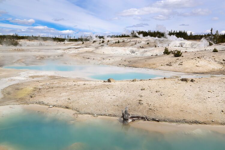 SpektakulÃ¤re Landschaften im Yellowstone Nationalpark in Wyoming