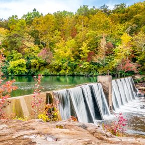 Der DeSoto State Park in Fort Payne, Alabama