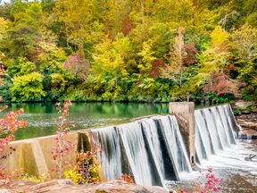 Der DeSoto State Park in Fort Payne, Alabama