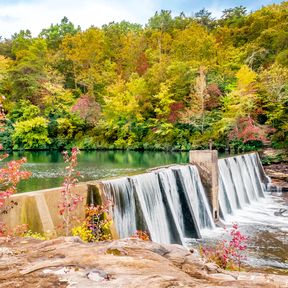 Der DeSoto State Park in Fort Payne, Alabama