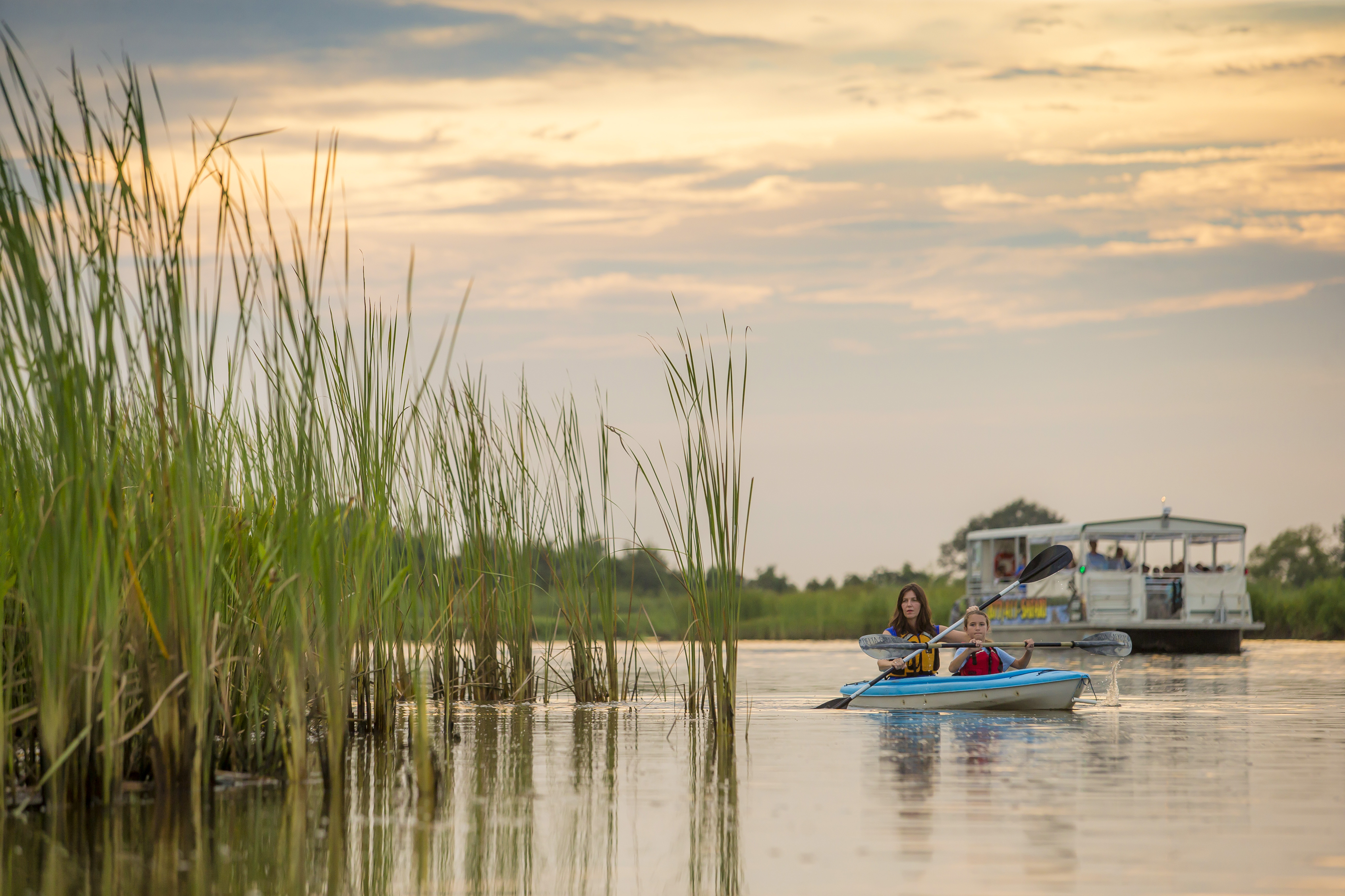 Unterwegs mit dem Kayak an der Mobile Bay und Magnolia Springs in Alabama