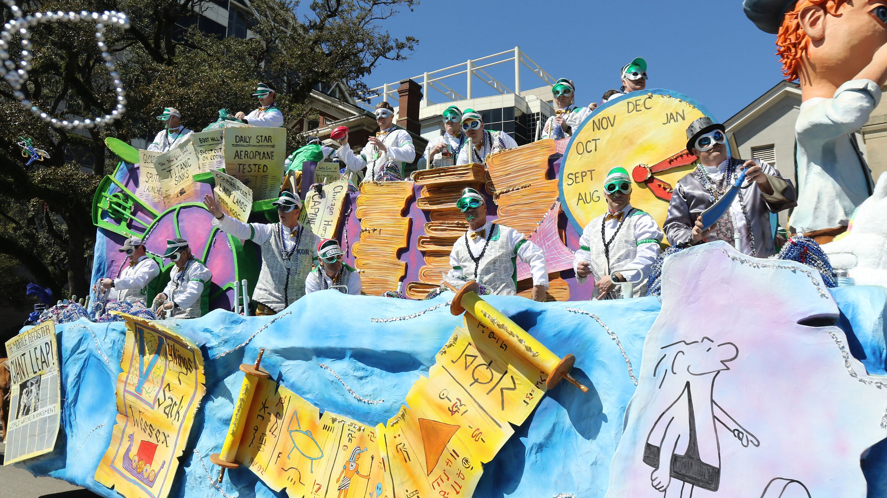 Mardi-Gras-Umzug in Mobile, Alabama