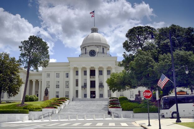 Blick auf das Alabama State Capitol in der Hauptstadt Montgomery Blick auf das Alabama State Capitol in der Hauptstadt Montgomery