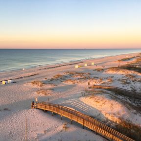 Ausblick auf einen Strand in Orange Beach, Alabama