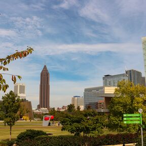 Idyllischer Centennial Olympic Park in Georgia in Atlanta