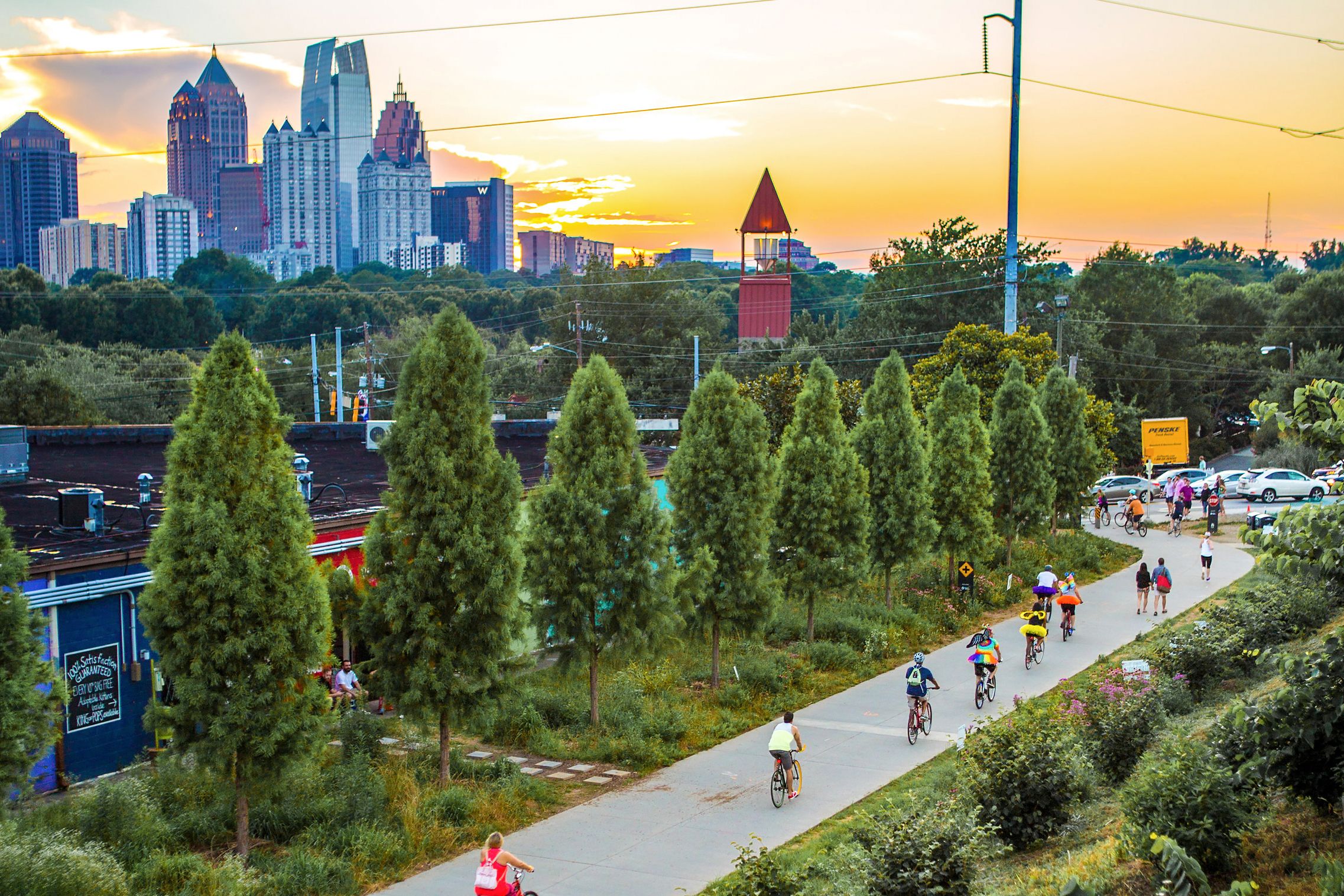 Das Beltline Aerial in Atlanta