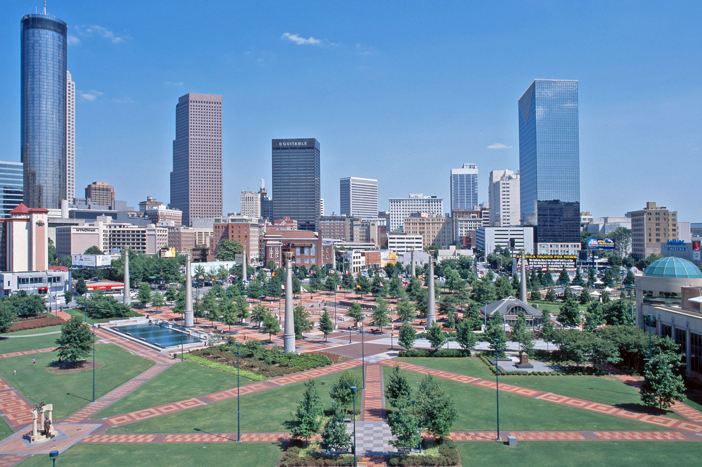 Blick auf den Centennial Olympic Park