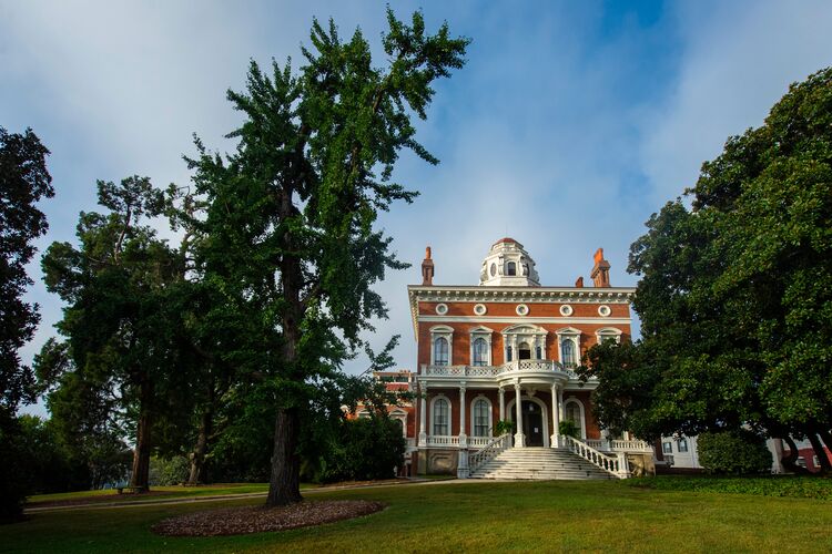 Die historische Residenz Hay House in Macon, Georgia