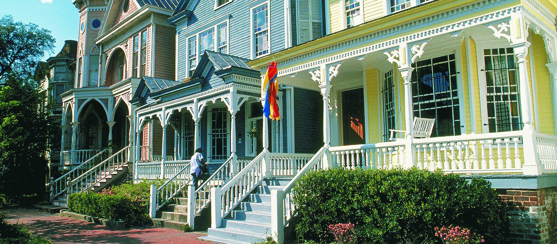 Haeuserzeile in Savannah