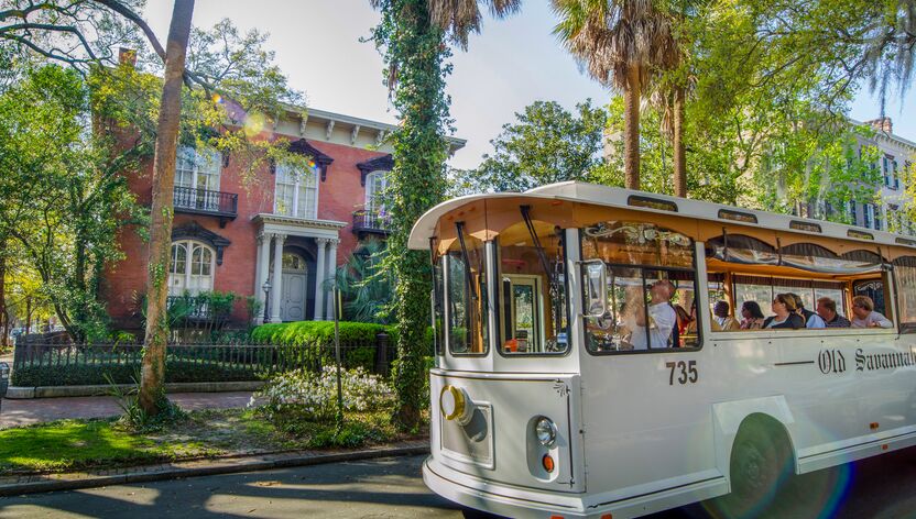 Eine Tour der Old Savannah Tours durch das Historic District in Savannah