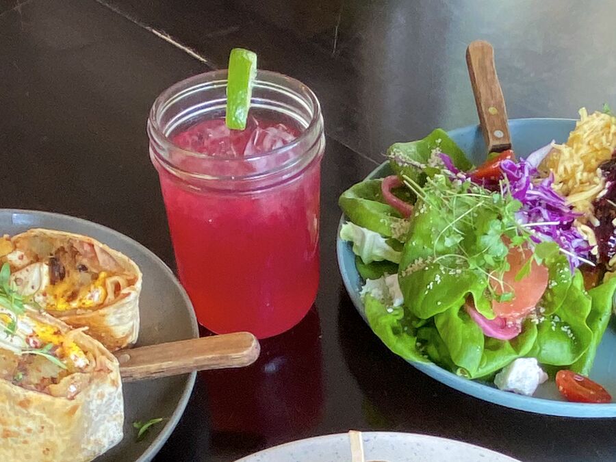 Essen in der Scratch Farm in Lafayette, Louisiana