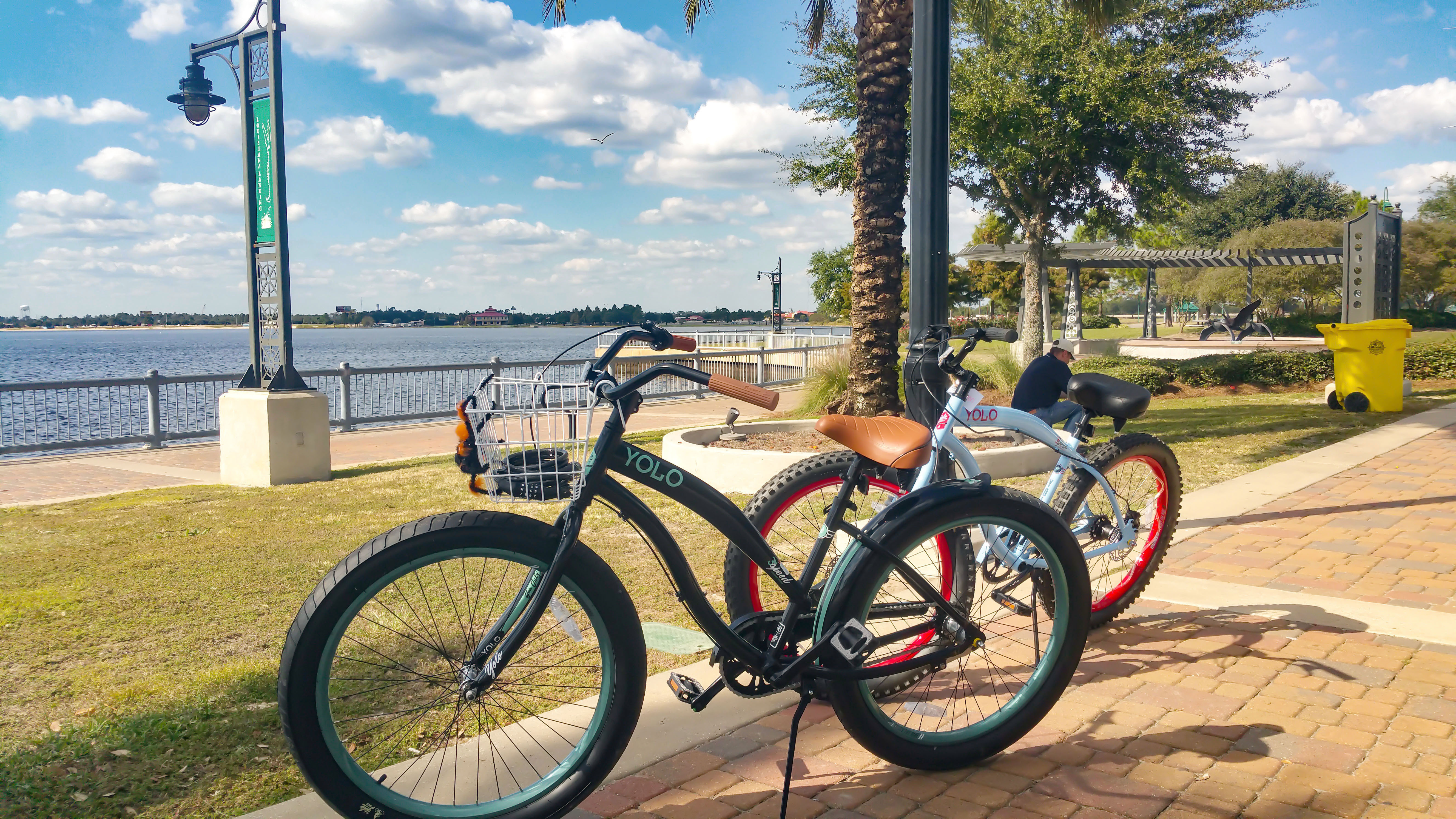 Eine Fahrrdtour mit Lake City Board and Bike durch Lake Charles in Louisiana