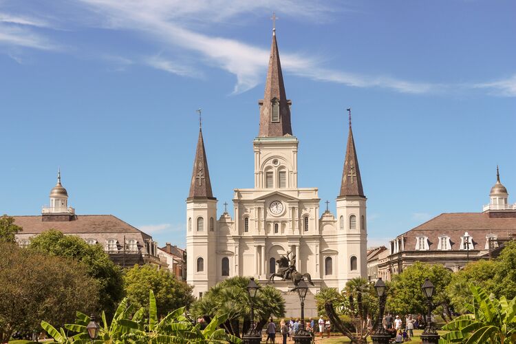 Imposante Saint Louis Kathedrale in New Orleans