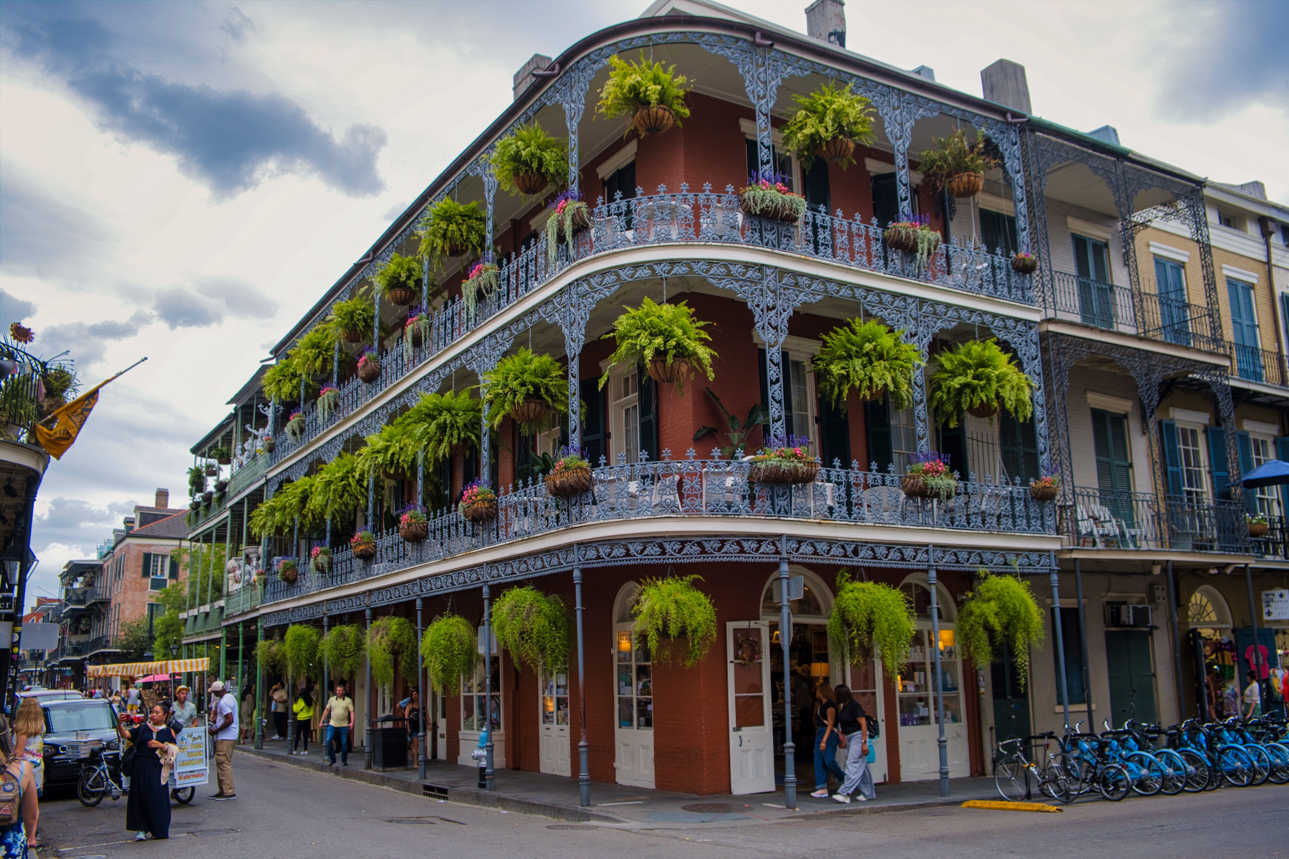 Süßer Stadtteil French Quarter in New Orleans