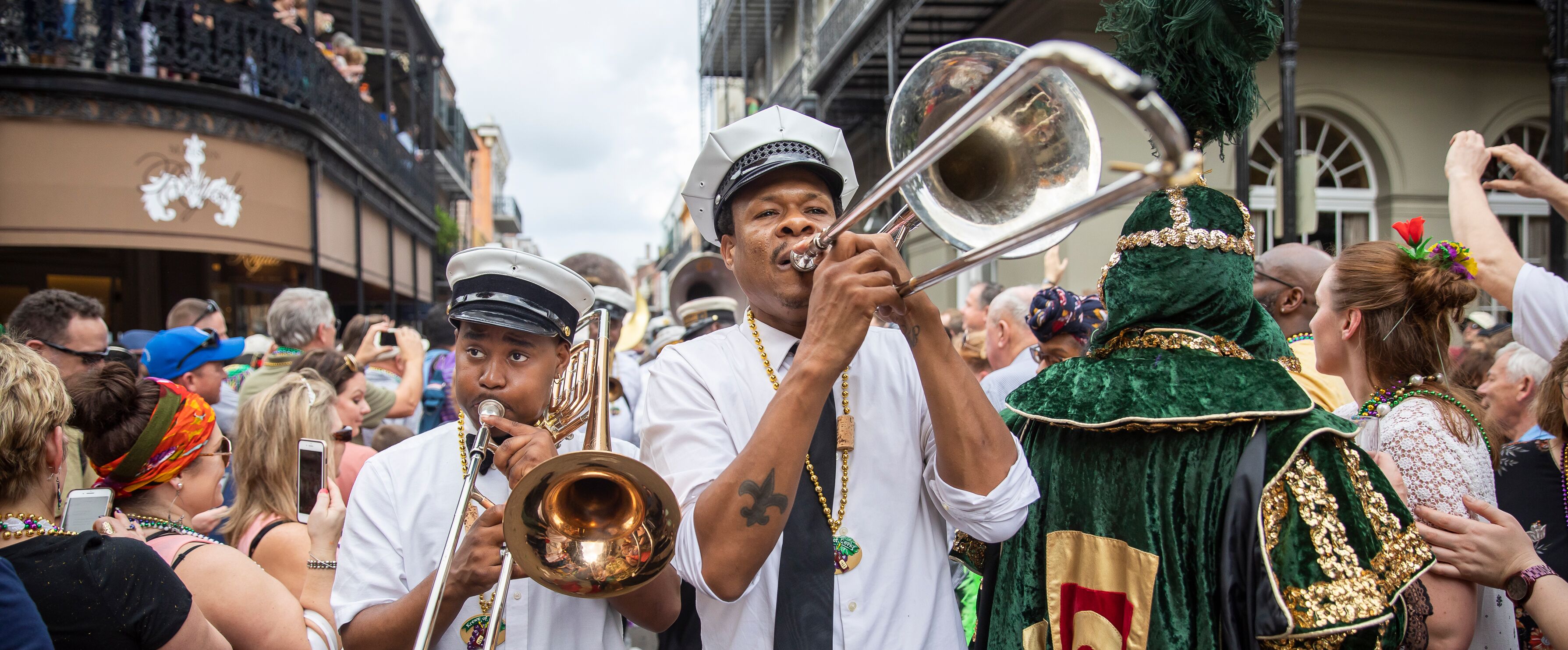 Musiker beim Mardi Gras Festival