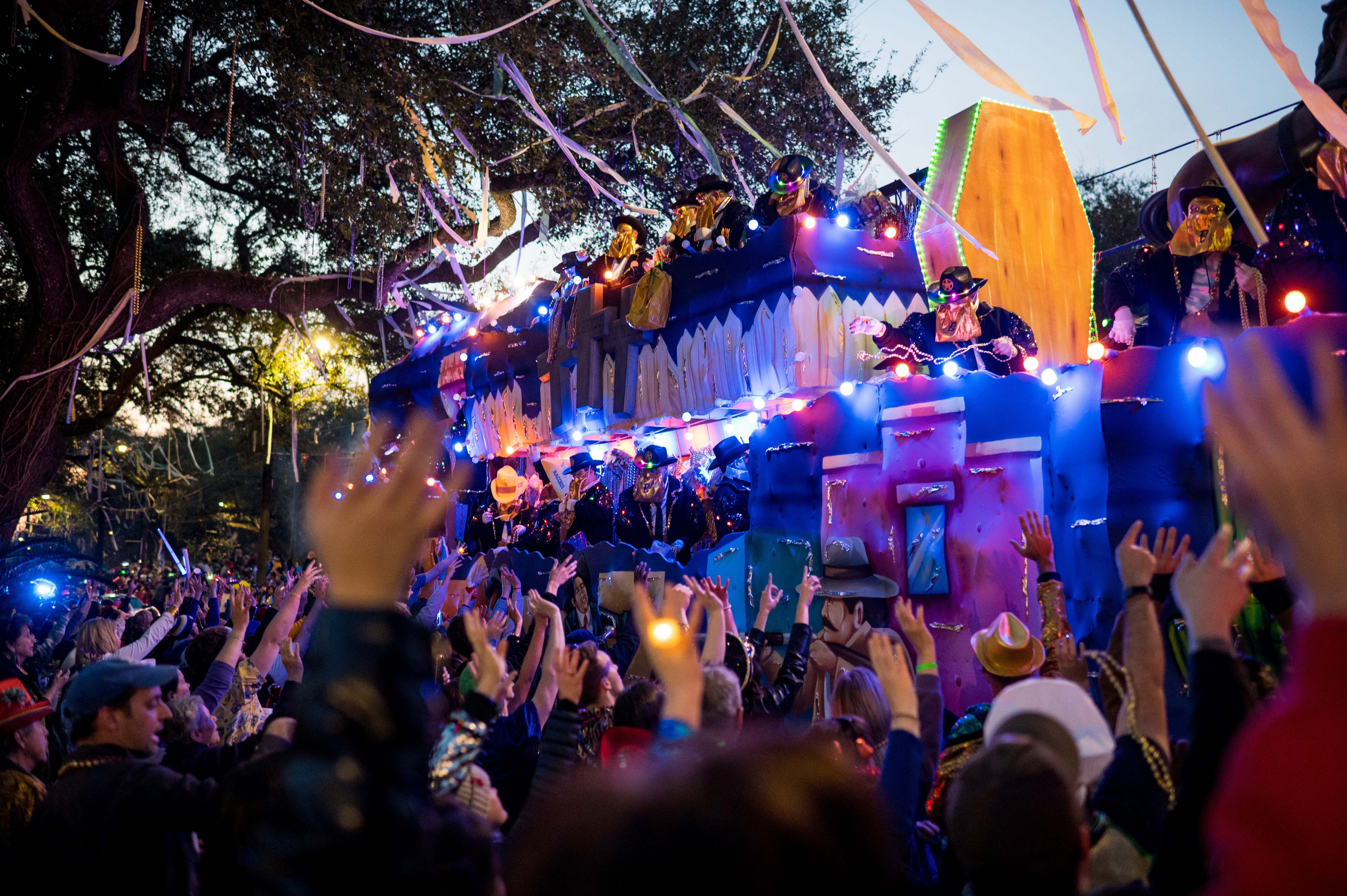 Gute Stimmung beim Mardi Gras Festival