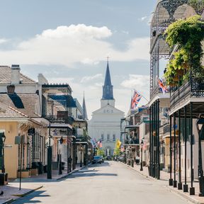 Das French Quarter in New Orleans