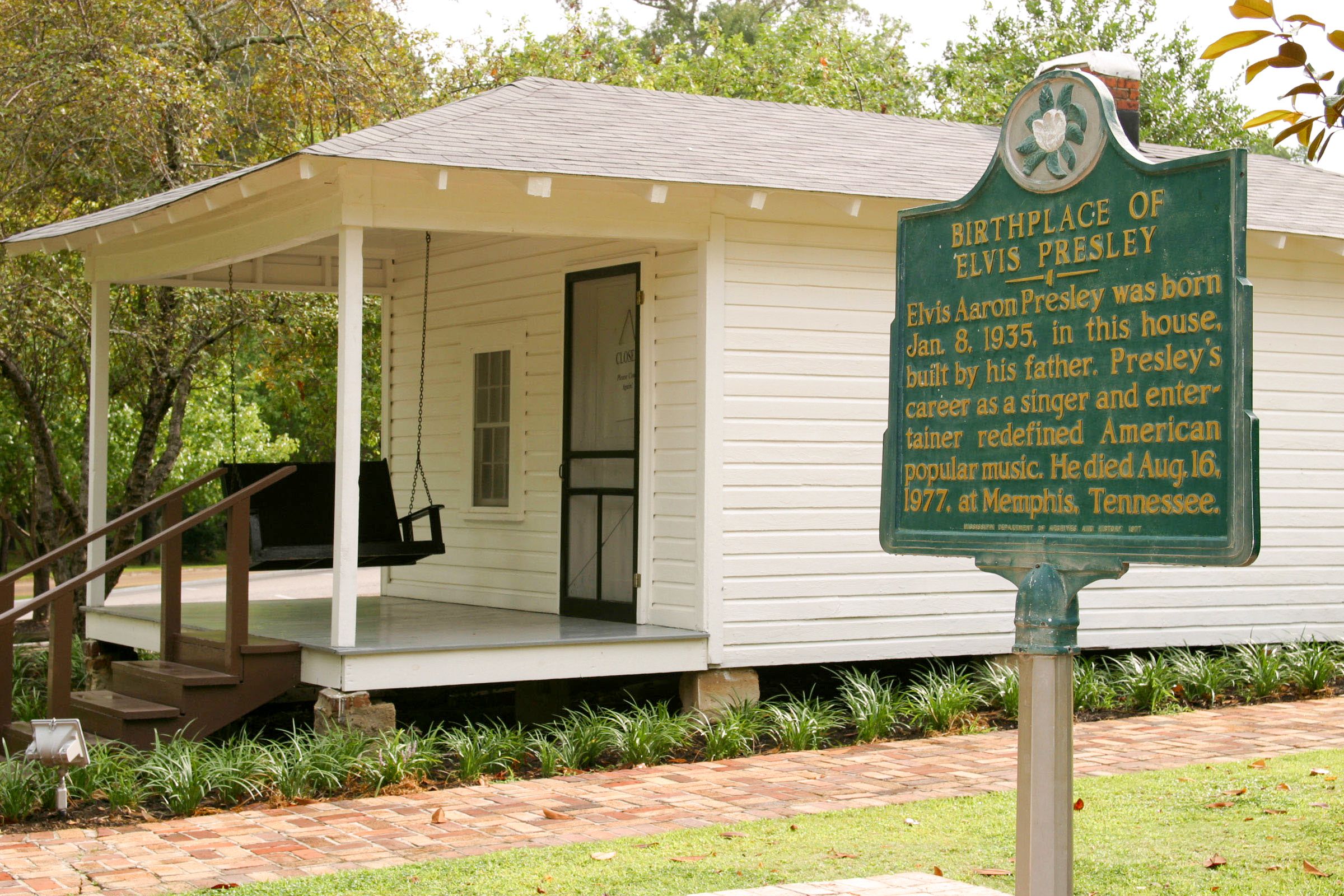 Geburtsort von Elvis Presleys in Mississippi