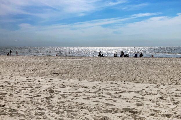Blick auf den Strand von Mississippi Blick auf den Strand von Mississippi